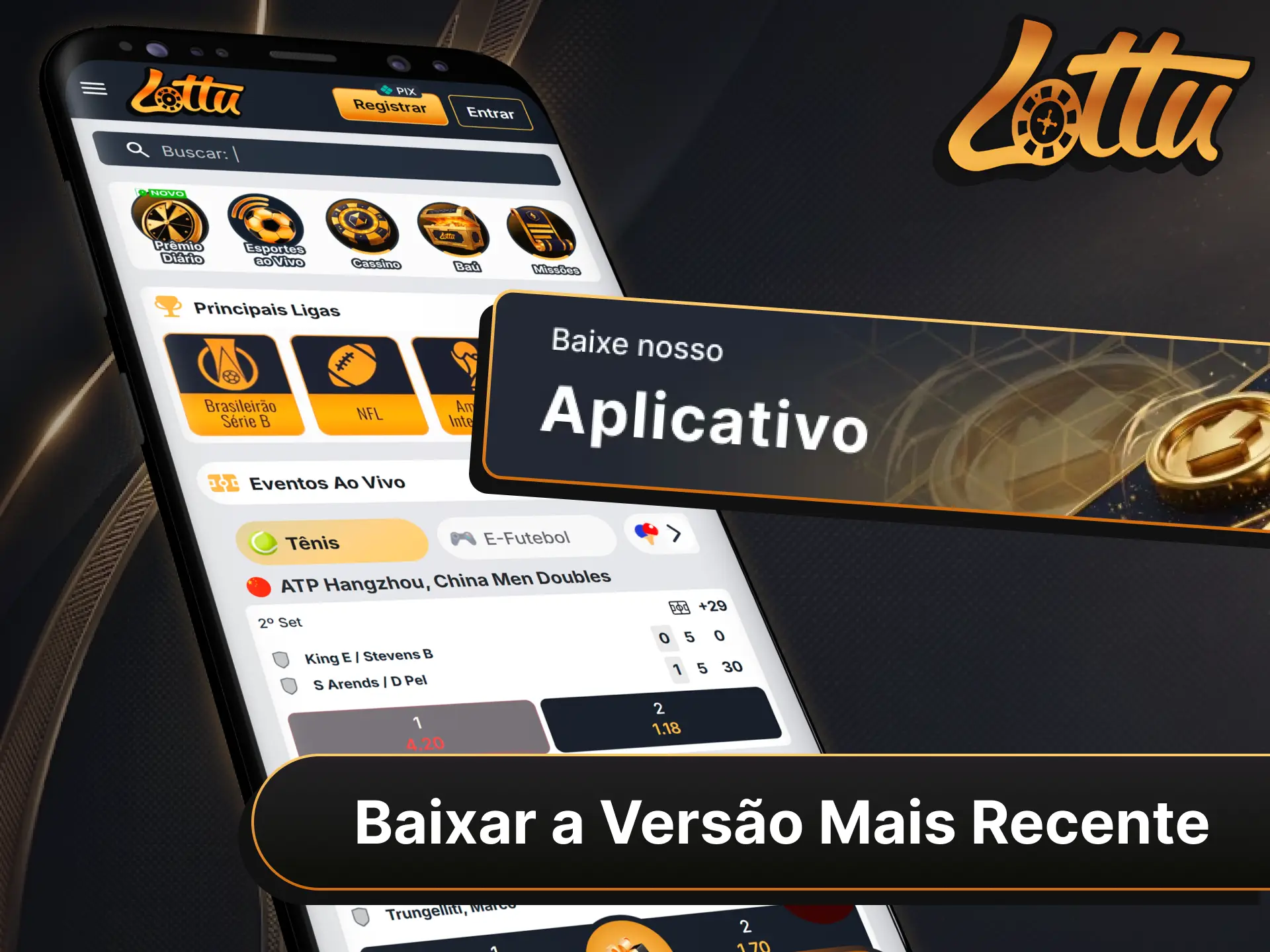 Baixe a versão mais recente do Lottu APK e comece a jogar.