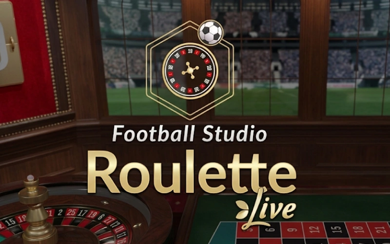 Viva a experiência ao vivo na Football Studio Roulette Live do Lottu.