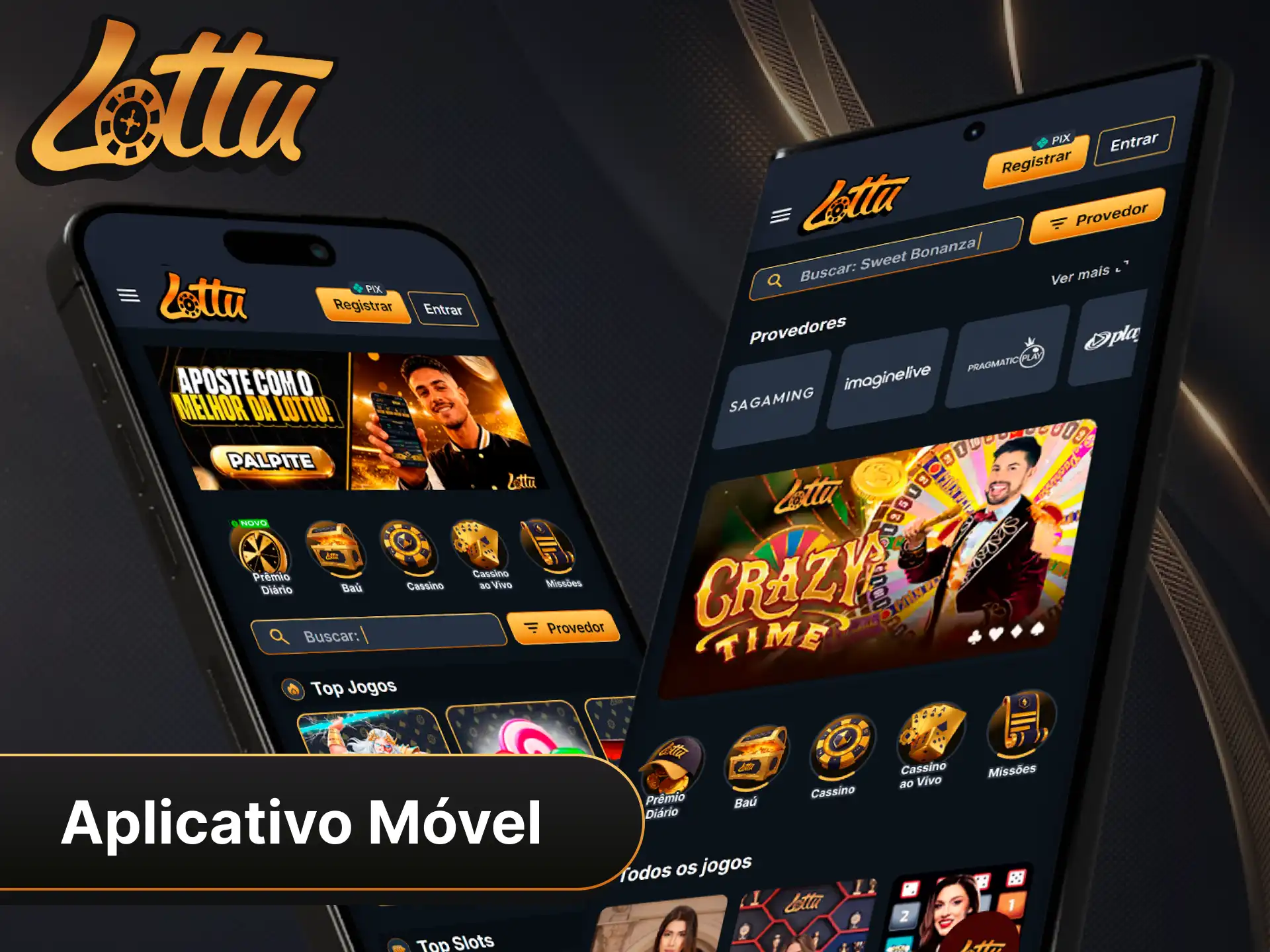 Aproveite para fazer suas apostas em qualquer lugar com o aplicativo Lottu para Android e iOS.